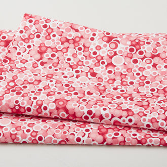 Simply Prints - Packed Circles Red 2 Yard Cut