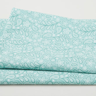 Simply Prints - Dotted Paisley Green 2 Yard Cut