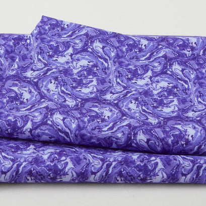 Gypsy Flutter Favorites - Flowing Lava Dark Purple 2 Yard Cut