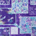 Gypsy Flutter Favorites - Dragonfly Collage Purple 2 Yard Cut