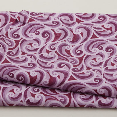 Amethyst Shadows Favorites - Swirls Purple 2 Yard Cut
