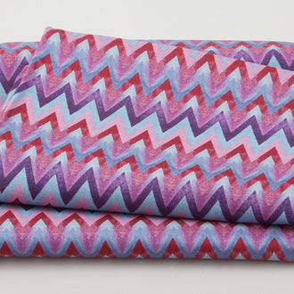 Amethyst Shadows Favorites - Chevron Purple 2 Yard Cut
