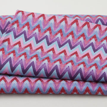 Amethyst Shadows Favorites - Chevron Purple 2 Yard Cut
