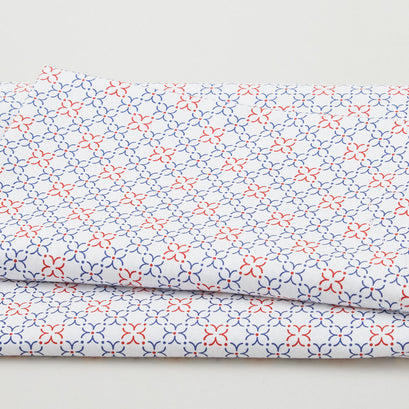 Liberty - Geometric Floral White 2 Yard Cut