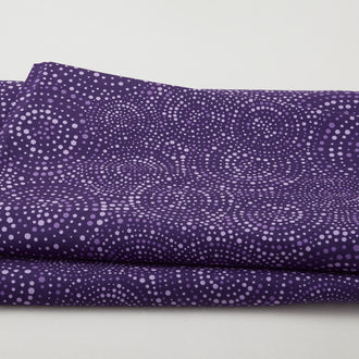 Hexi-Dots 108" - Concentric Hexi-dots Purple 3 Yard Cut