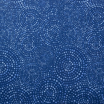Hexi-Dots 108" - Concentric Hexi-dots Blue 3 Yard Cut