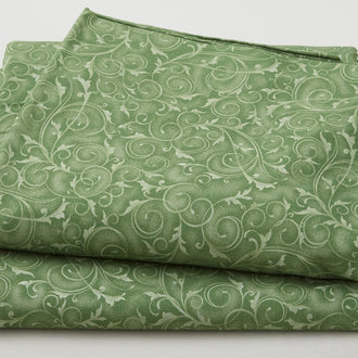 Swirls & Twirls 108" - Swirls Sage 3 Yard Cut