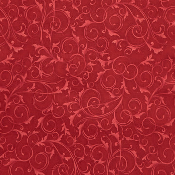 Swirls & Twirls 108" - Swirls Ruby 3 Yard Cut