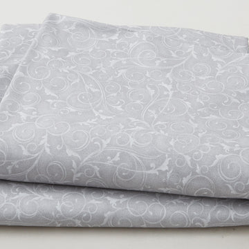 Swirls & Twirls 108" - Swirls Silver 3 Yard Cut