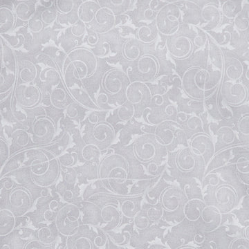 Swirls & Twirls 108" - Swirls Silver 3 Yard Cut