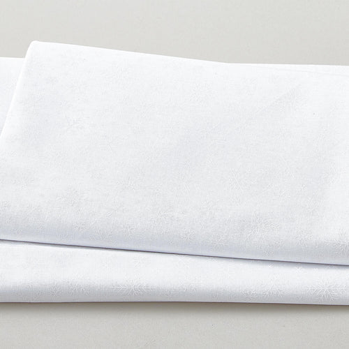 Morning Mist IX Favorites - Snowflakes White on White 3 Yard Cut