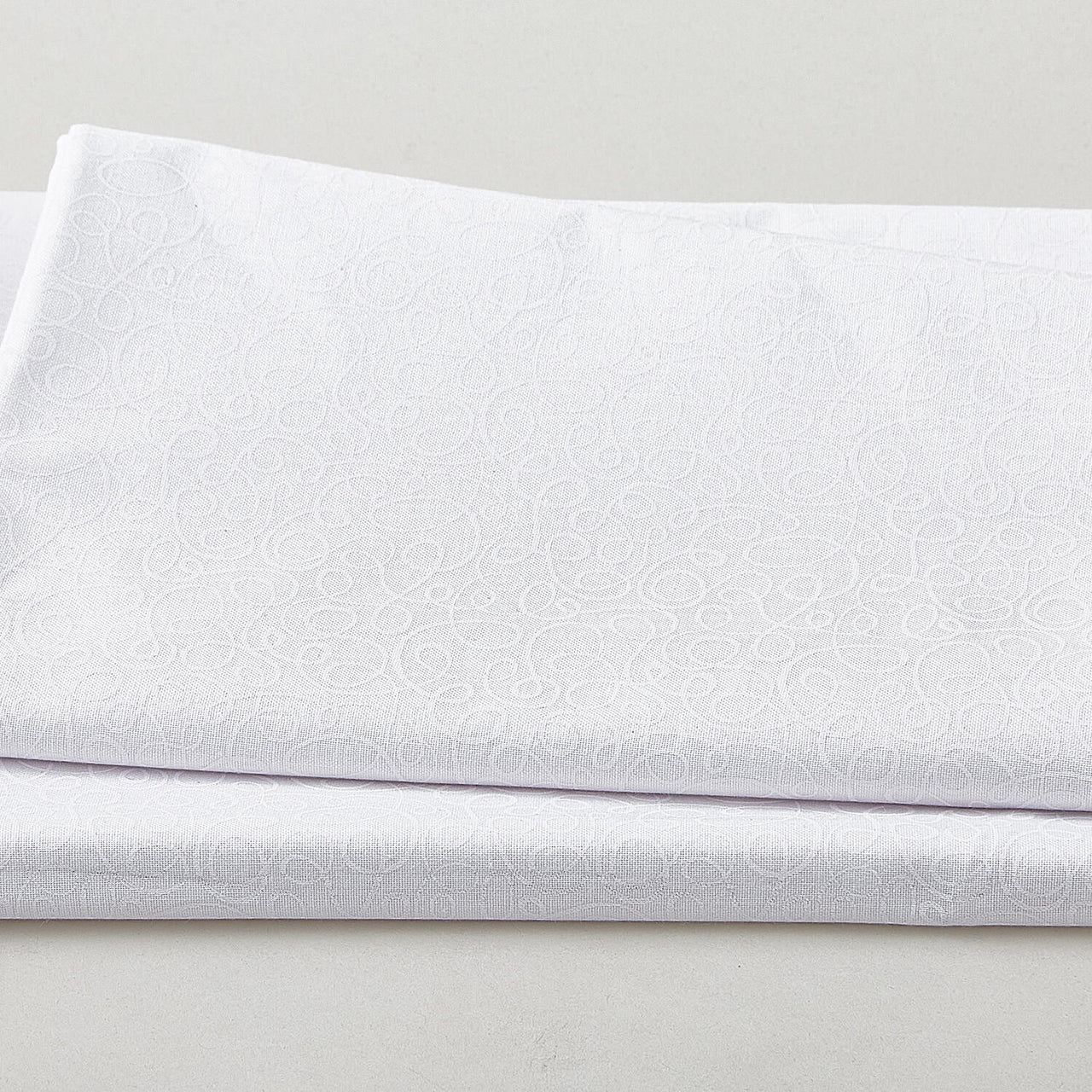 Morning Mist IX Favorites - Scribbles White on White 2 Yard Cut