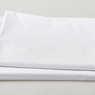 Morning Mist IX Favorites - Scribbles White on White 2 Yard Cut