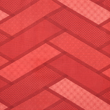 Linear Dreams 108" - Chevron Geo Red 3 Yard Cut