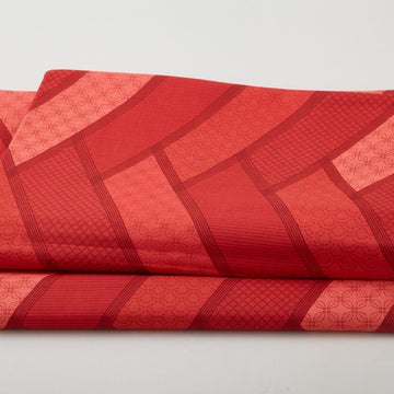 Linear Dreams 108" - Chevron Geo Red 3 Yard Cut