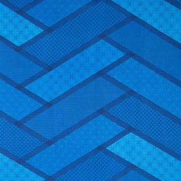 Linear Dreams 108" - Chevron Geo Dark Blue 3 Yard Cut