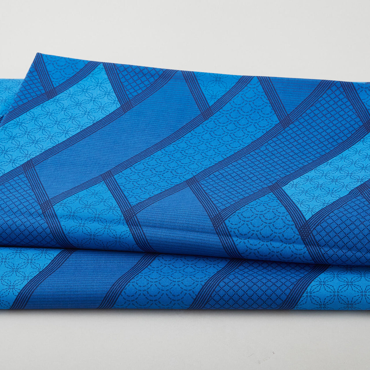 Linear Dreams 108" - Chevron Geo Dark Blue 3 Yard Cut