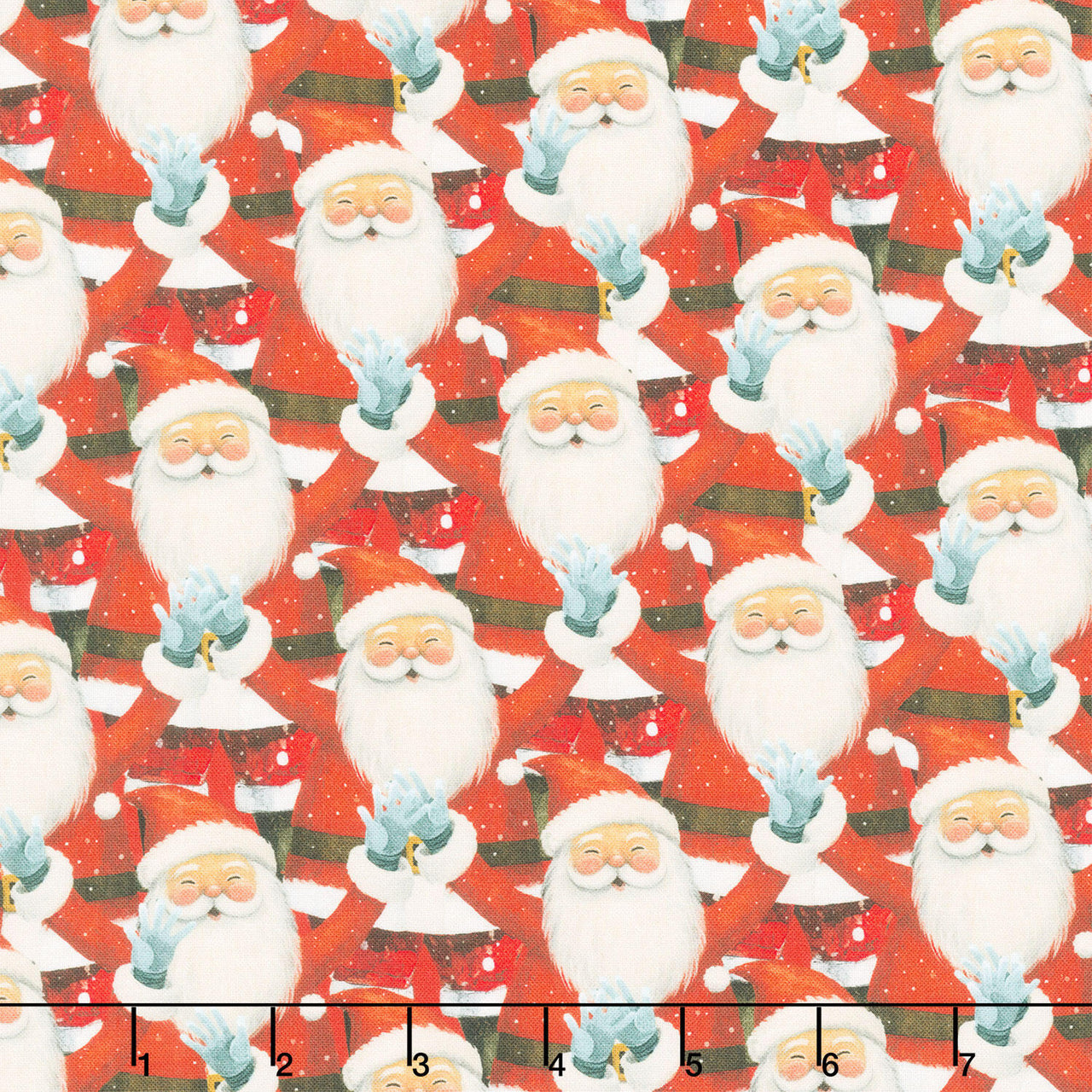 Comfort and Joy - Santa Red Yardage