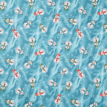 Comfort and Joy - Snowmen Blue Yardage