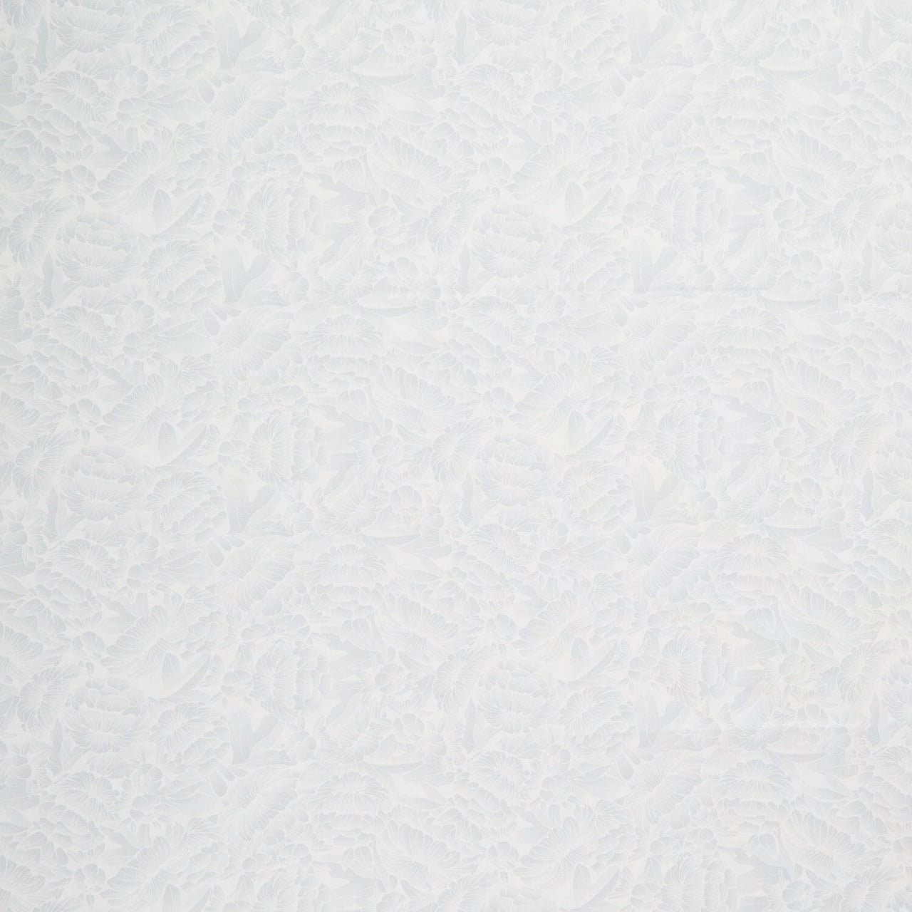 Florique 118" - Tonal Florique Flowers White Wide Backing