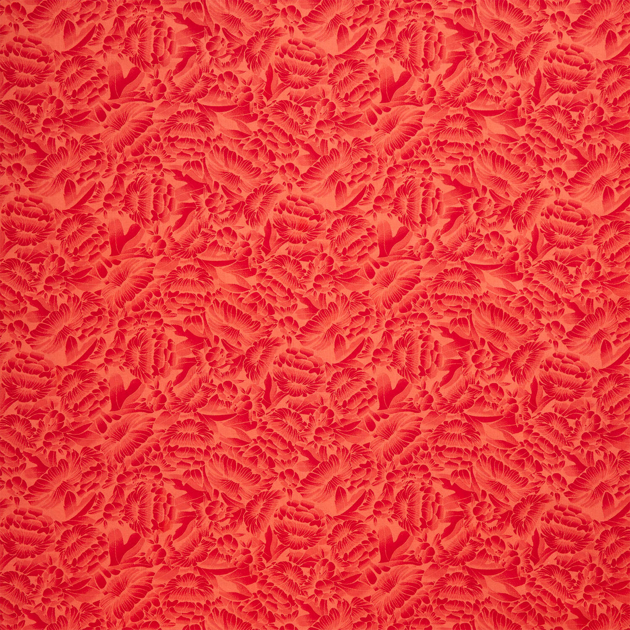 Florique 118" - Tonal Florique Flowers Red Wide Backing
