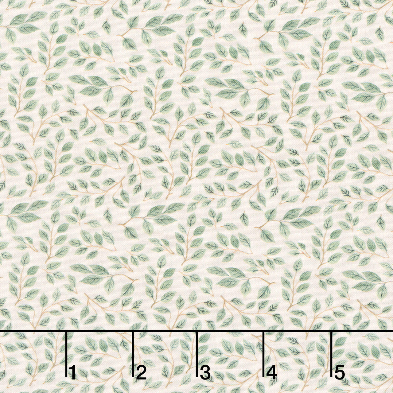 Nature's Symphony - Leaves Cream Yardage