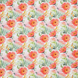 Bows and Blooms - Large Flowers White Yardage