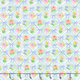 Bows and Blooms - Lattice Bows & Flowers Mint Yardage