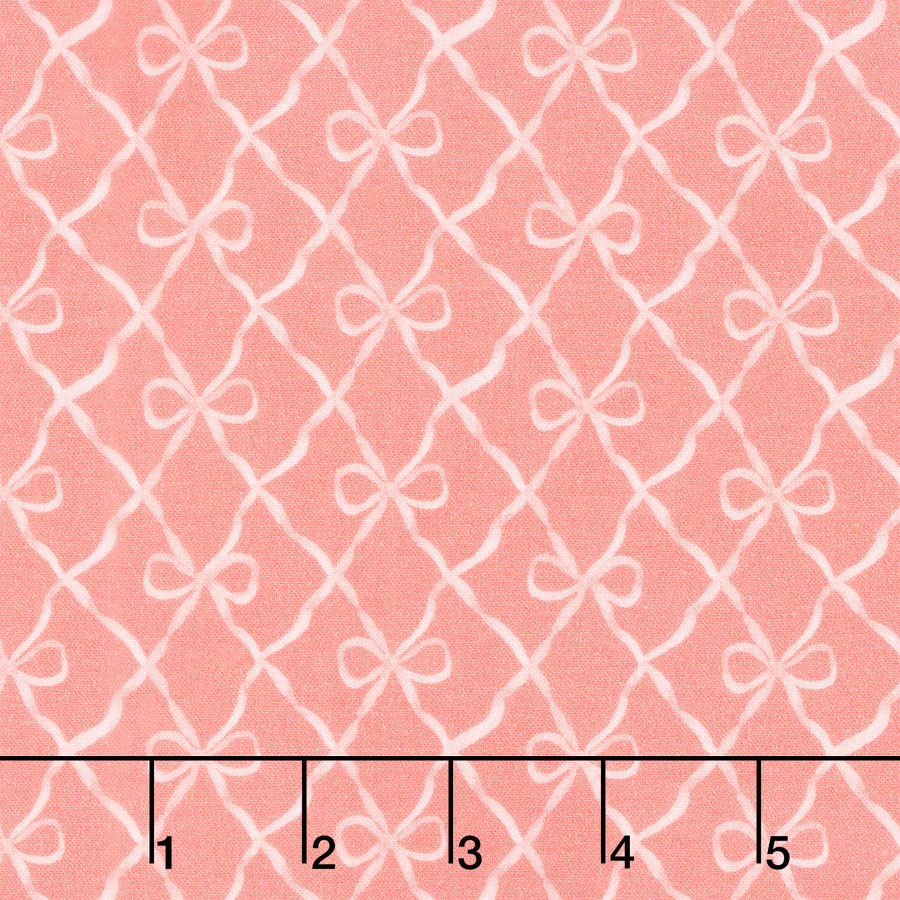 Bows and Blooms - Bows Coral Yardage