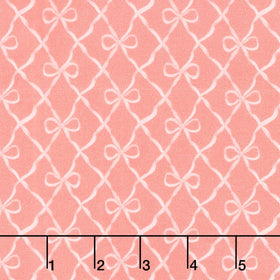 Bows and Blooms - Bows Coral Yardage