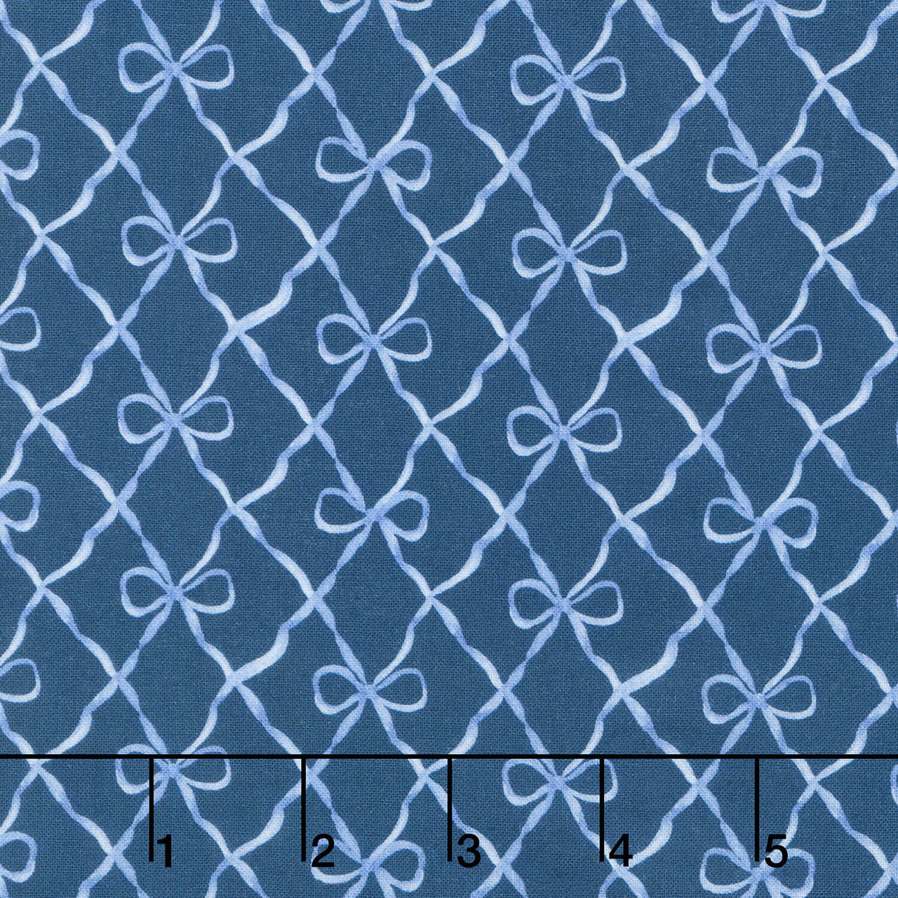 Bows and Blooms - Bows Navy Yardage