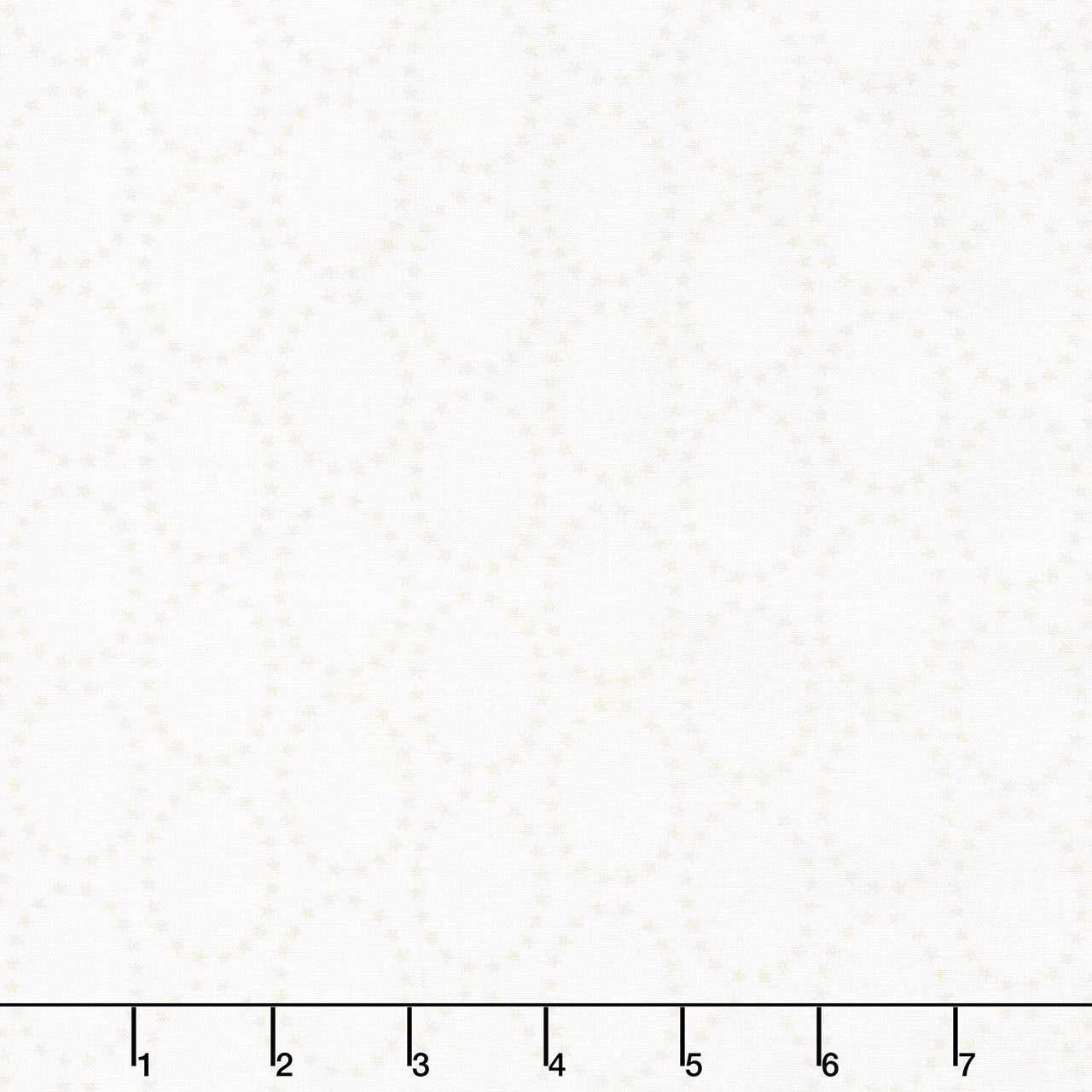 The Bright Side - Star Ovals White Yardage