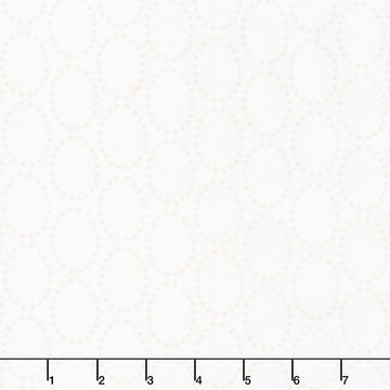 The Bright Side - Star Ovals White Yardage