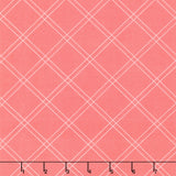 The Bright Side - Windowpane Plaid Pink Yardage