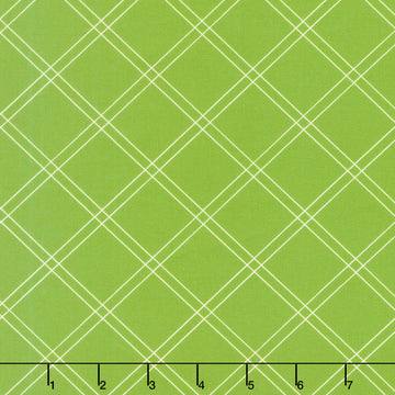 The Bright Side - Windowpane Plaid Green Yardage