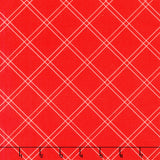 The Bright Side - Windowpane Plaid Red Yardage