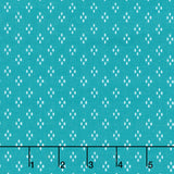 The Bright Side - Dash Diamonds Turquoise Yardage