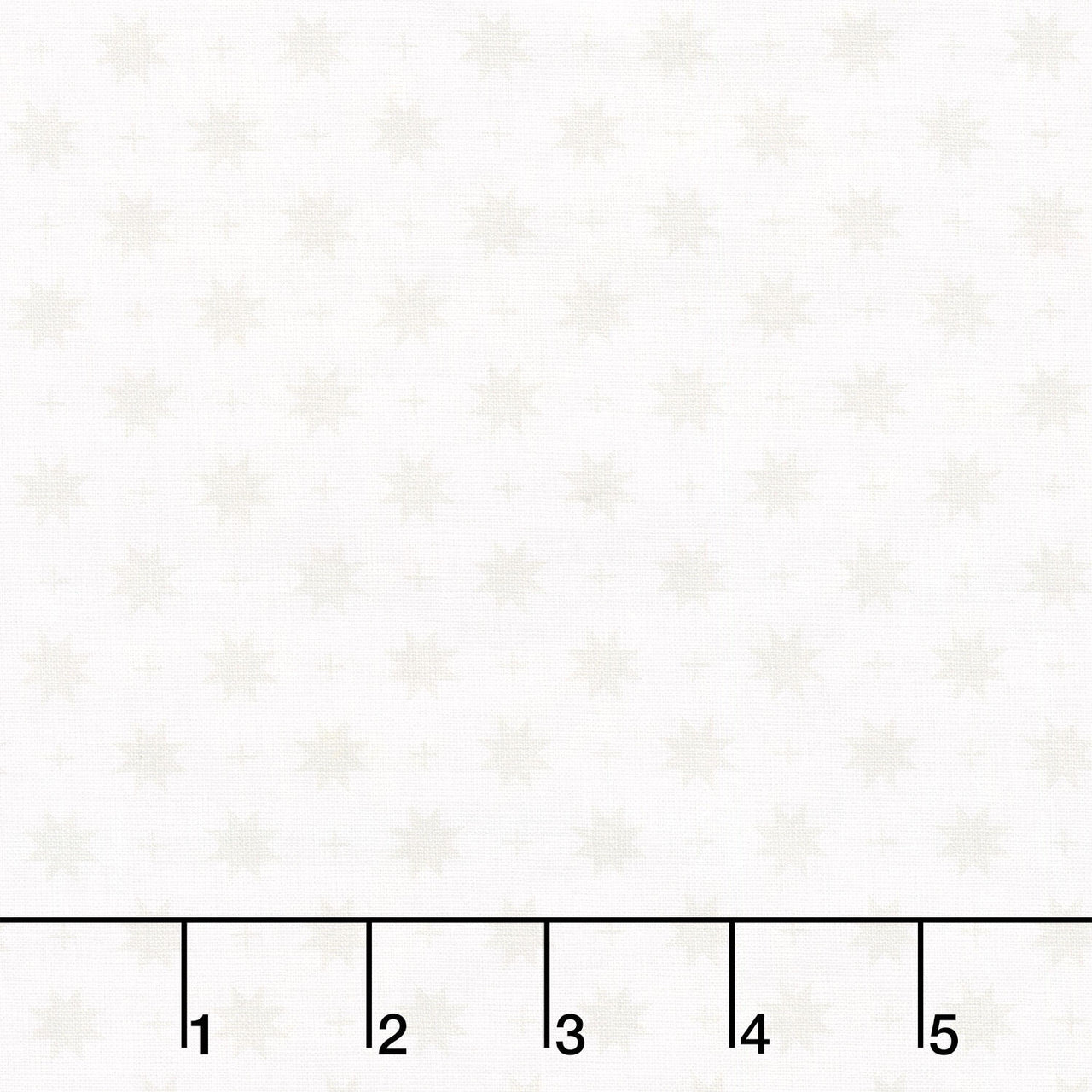 The Bright Side - Eight Point Star and Check White Yardage