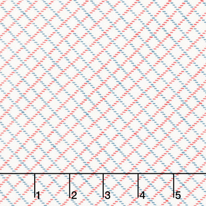 Front Porch Charm - Lattice Geometric White Yardage