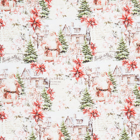 Christmas Magic - Christmas Scenic Ivory Yardage