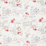 Christmas Magic - Christmas Collage Ivory Yardage