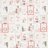 Christmas Magic - Christmas Labels Ivory Yardage