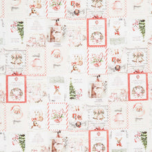 Christmas Magic - Christmas Labels Ivory Yardage