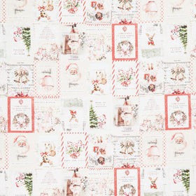 Christmas Magic - Christmas Labels Ivory Yardage