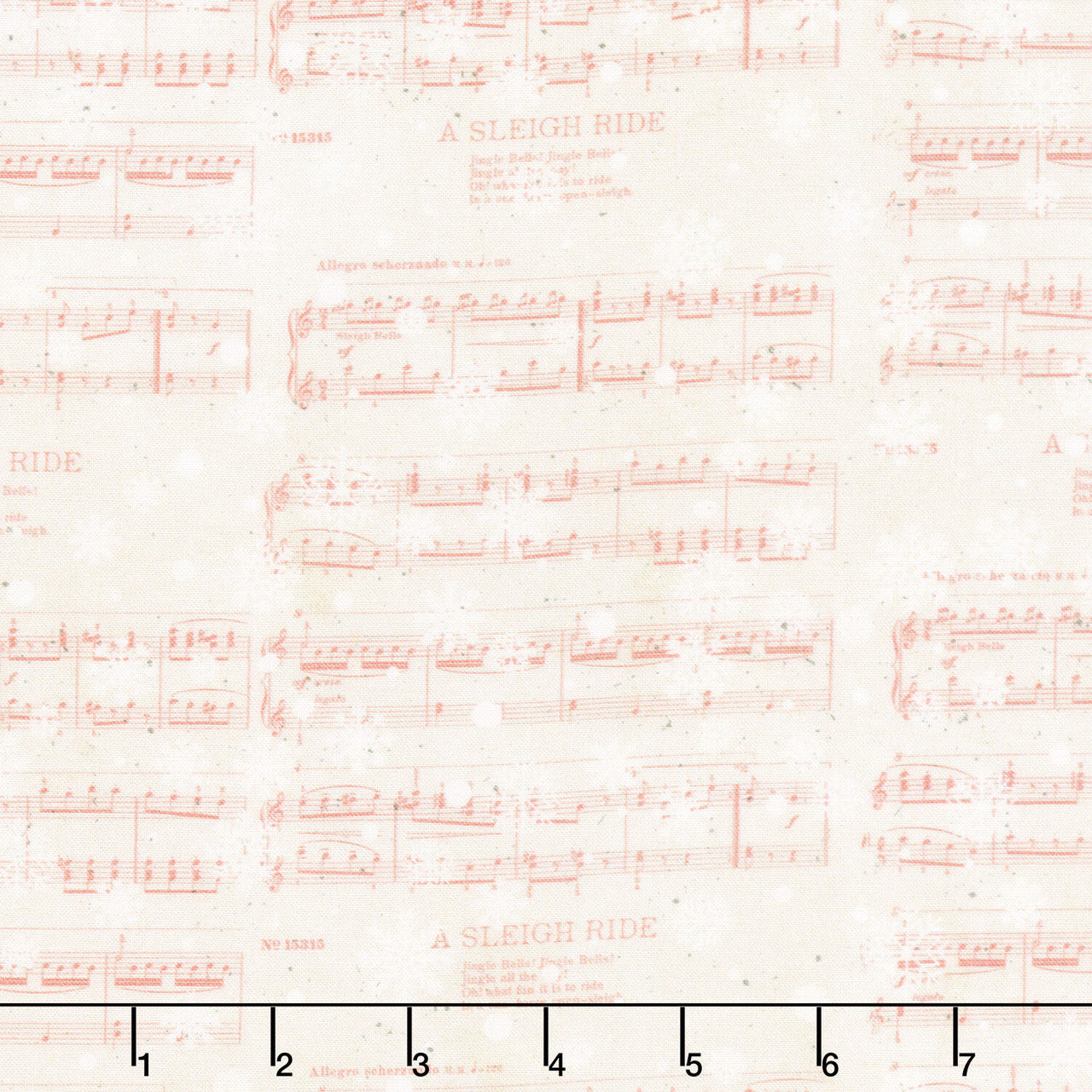 Christmas Magic - Sheet Music Ivory Yardage