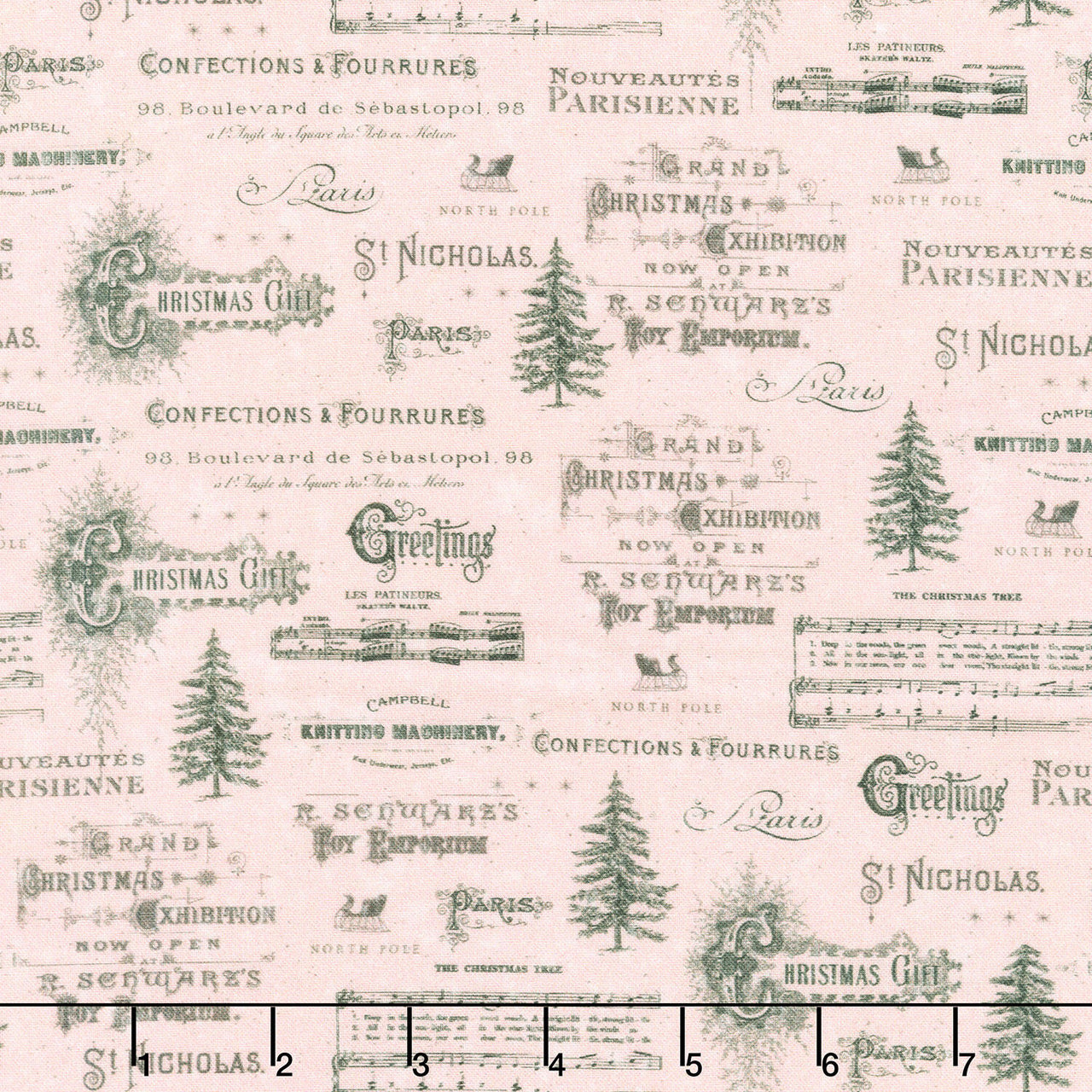 Christmas Magic - Christmas Typography Yardage