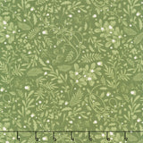 Holly Jolly Calico - Swirls Foliage Evergreen Yardage