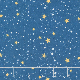 Holly Jolly Calico - Stars Navy Yardage