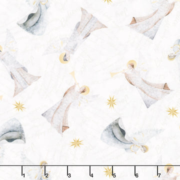 Silent Night - Angels Silver Yardage