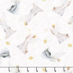 Silent Night - Angels Silver Yardage